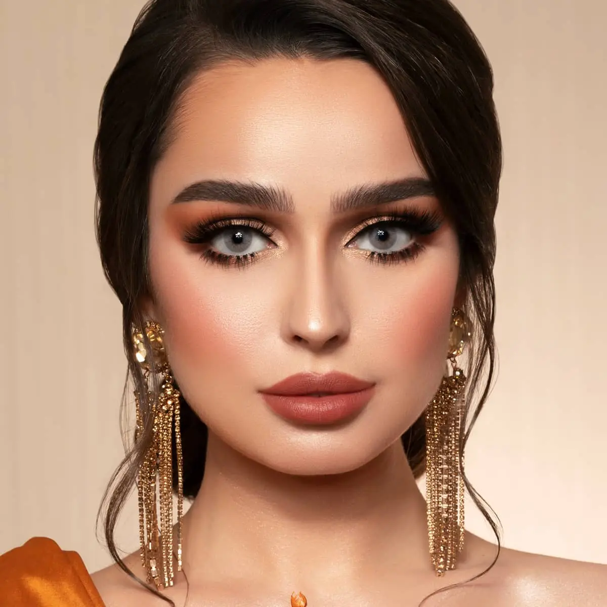 DIAMOND EYE LUMINOUS LATIN BROWN MONTHLY COLOR CONTACT LENSES - 2 PACK