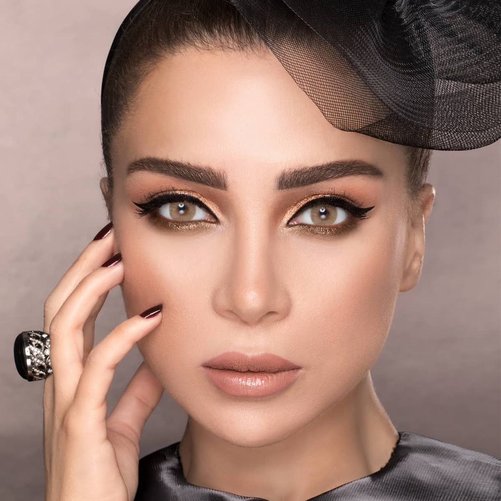 DIAMOND EYE LUMINOUS LATIN BROWN MONTHLY COLOR CONTACT LENSES - 2 PACKha