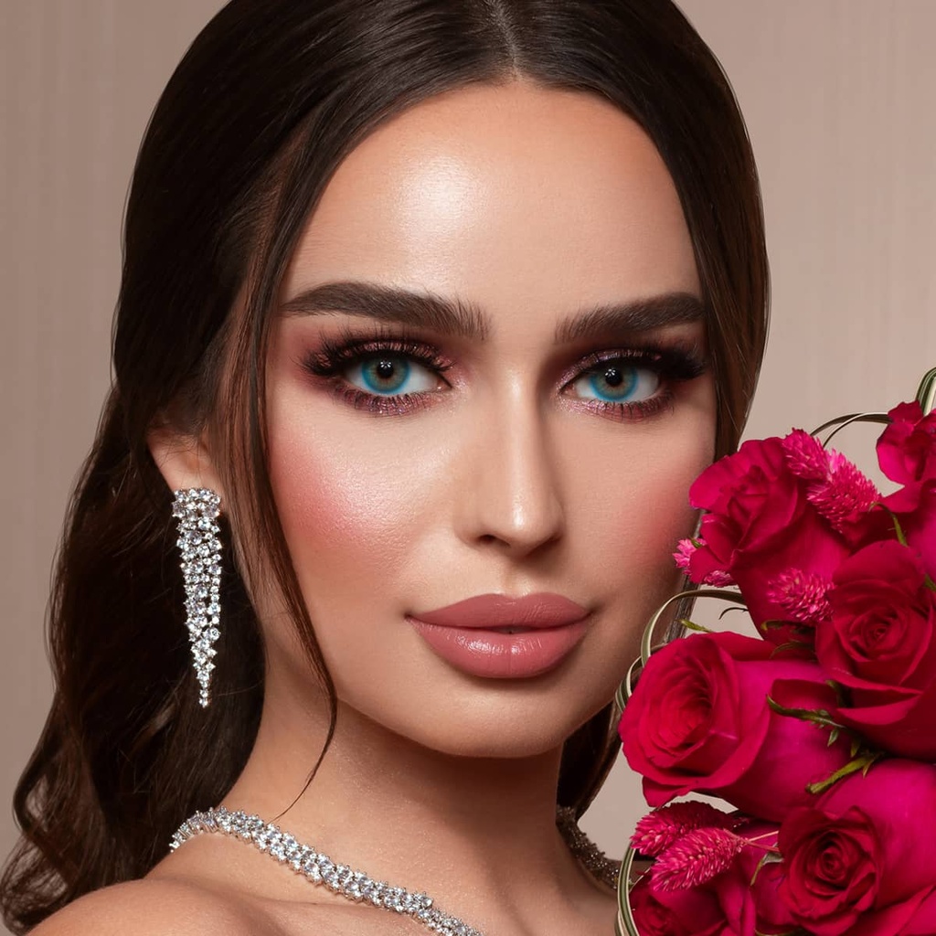 DIAMOND EYE LUMINOUS LATIN BROWN MONTHLY COLOR CONTACT LENSES - 2 PACKha