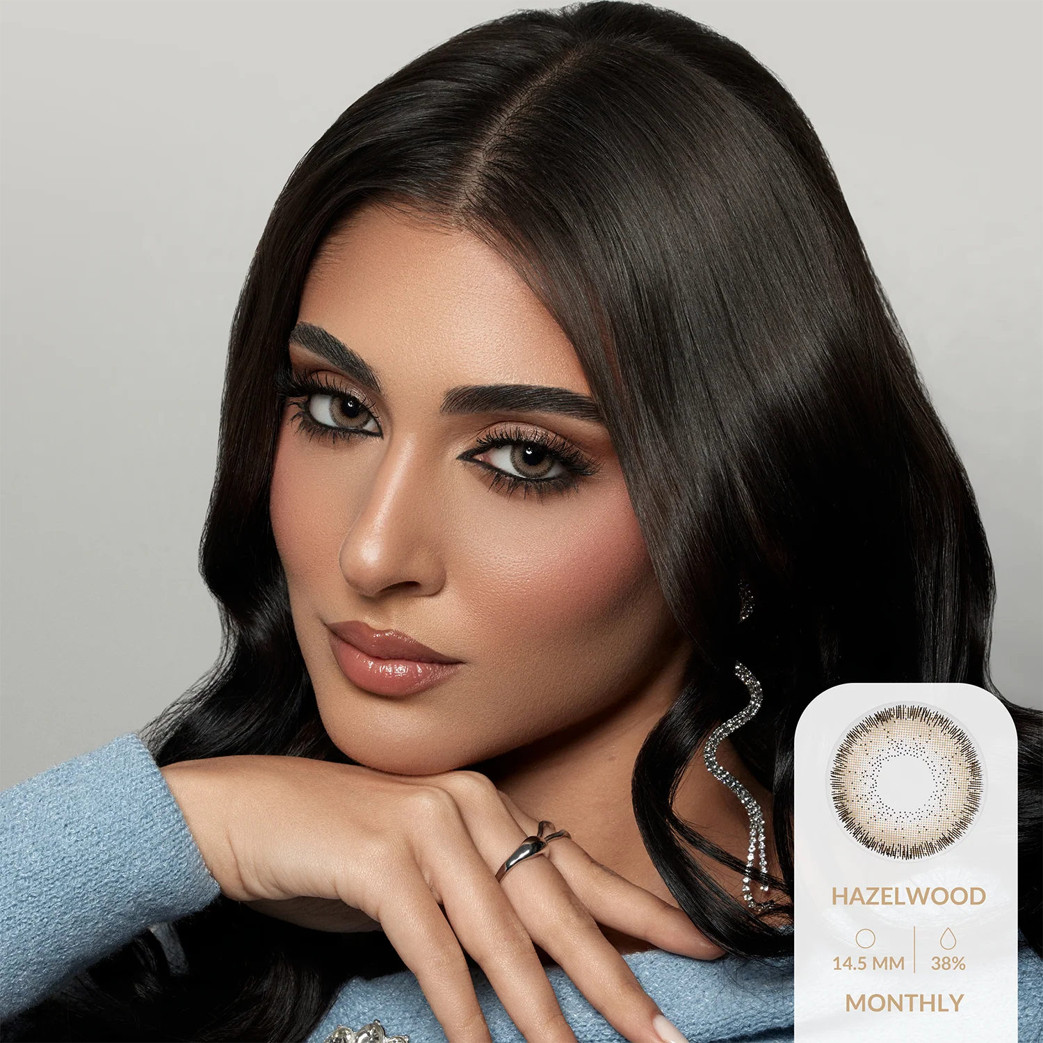 AMARA HAZEL WOOD   MONTHLY COLOR CONTACT LENSES – 2 PACK