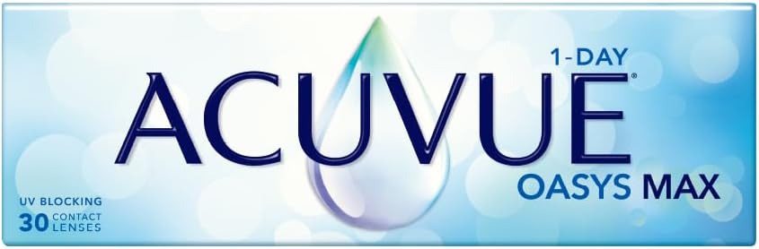 ACUVUE OASYS MAX 1-DAY CLEAR CONTACT LENSES – 30 PACK