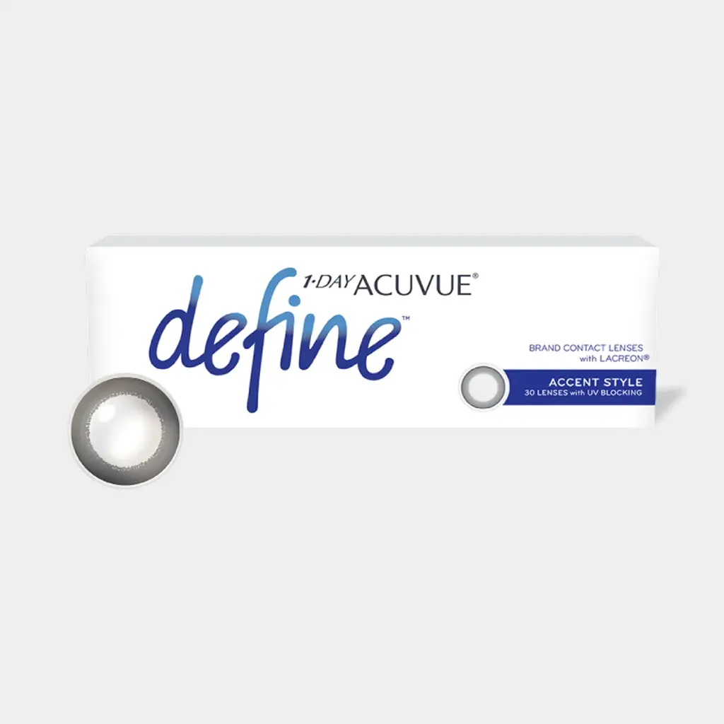 ACUVUE DEFINE ACCENT STYLE DAILY COLOR CONTACT LENSES – 30 PACK
