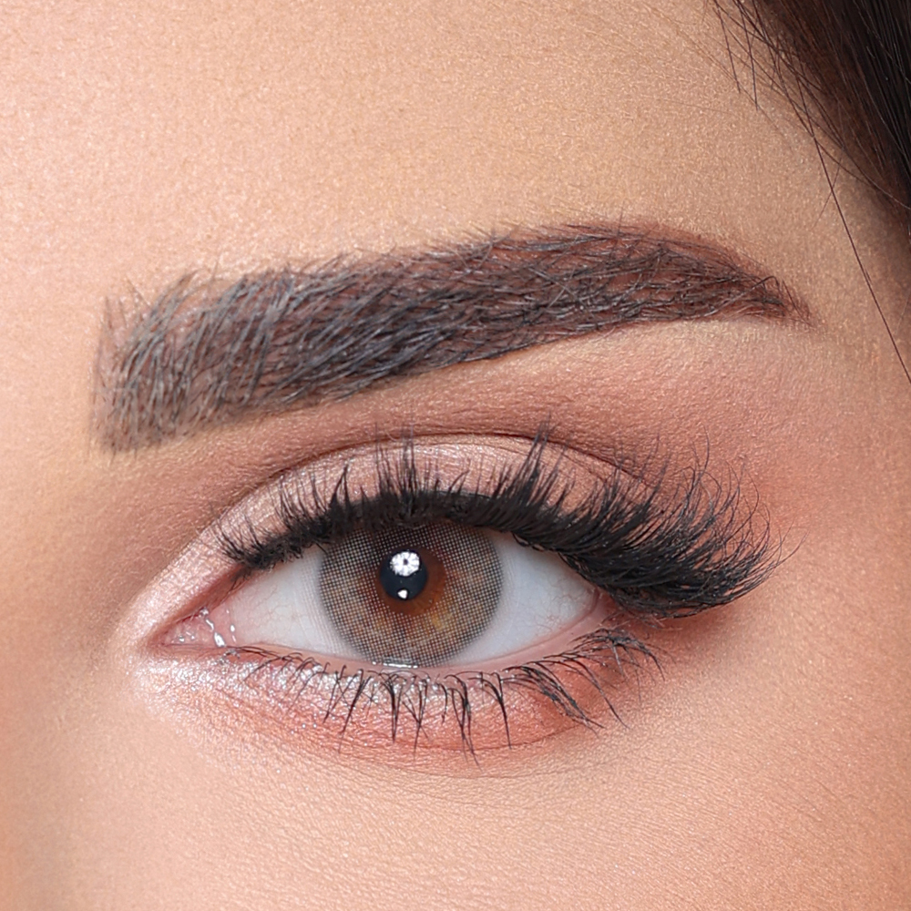 DIAMOND EYE LUMINOUS MOCHA MONTHLY COLOR CONTACT LENSES - 2 PACK