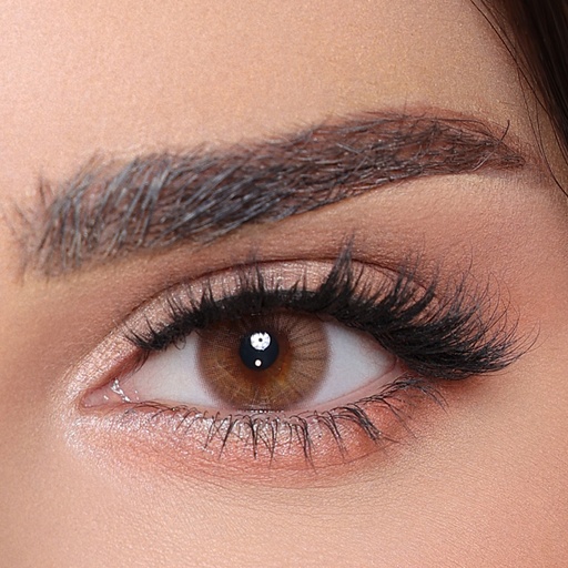 DIAMOND EYE LUMINOUS COFFEE MONTHLY COLOR CONTACT LENSES - 2 PACK